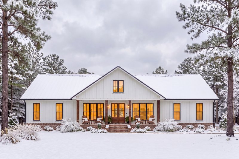 Home Plan - Exterior - Front Elevation 7 for Barndominium House Plan #430-451 - 3 bed, 2 bath