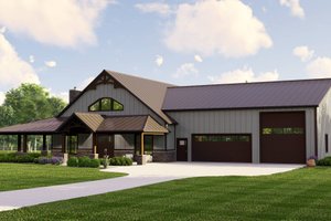 Country Exterior - Front Elevation Plan #1064-278