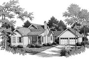 Traditional Style House Plan - 3 Beds 2 Baths 1391 Sq/Ft Plan #41-176 