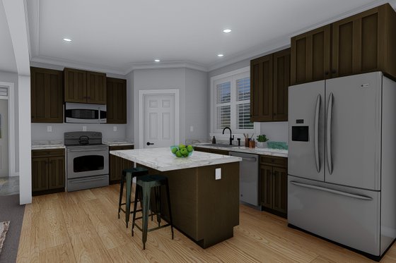 Interior - Kitchen 1 for Craftsman House Plan #1060-52 - 4 bed, 2.5 bath