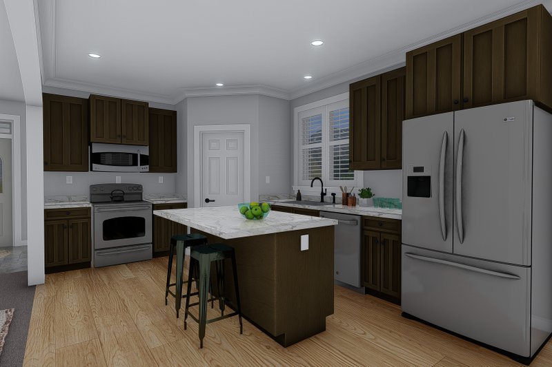 House Plan Design - Interior - Kitchen 1 for Craftsman House Plan #1060-52 - 4 bed, 2.5 bath