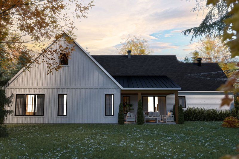 House Design - Exterior - Rear Elevation for Farmhouse House Plan #23-2770 - 4 bed, 3 bath