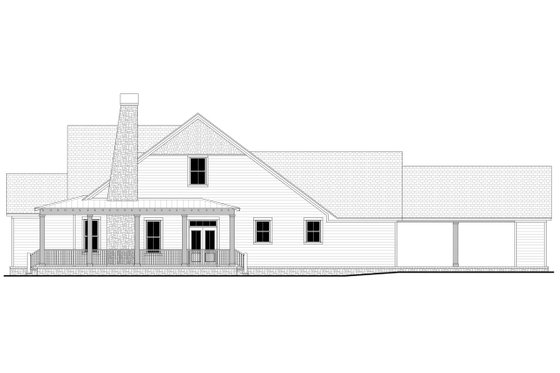 Exterior - Other Elevation 1 for Farmhouse House Plan #430-274 - 4 bed, 3.5 bath