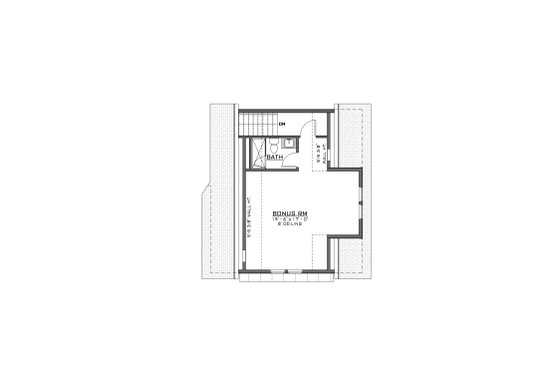 Floor Plan - Upper Floor for Ranch House Plan #1086-3 - 3 bed, 3.5 bath