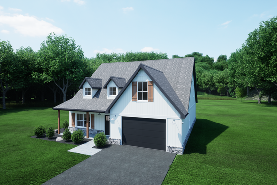 Exterior - Other Elevation 3 for Craftsman House Plan #1116-18 - 3 bed, 2.5 bath