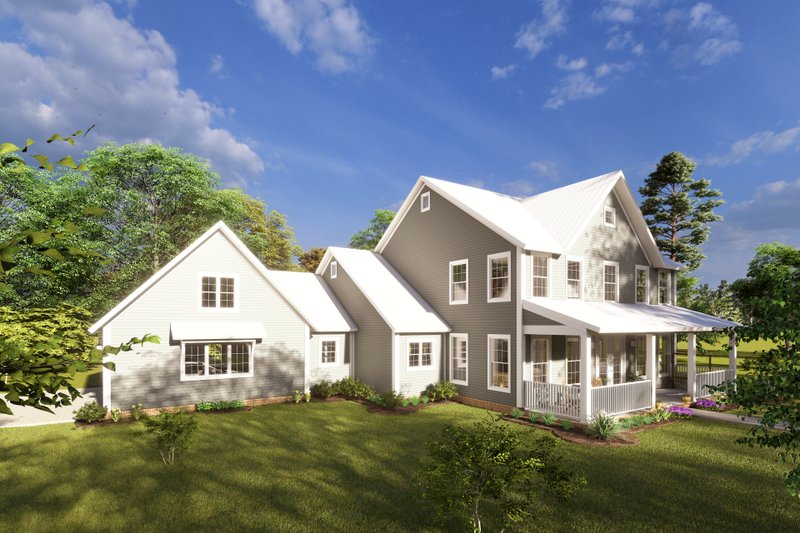 Dream House Plan - Exterior - Other Elevation for Farmhouse House Plan #513-2206 - 4 bed, 4 bath