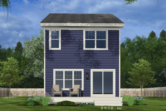 Exterior - Front Elevation 5 for Craftsman House Plan #51-1310 - 2 bed, 2.5 bath