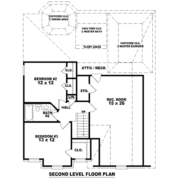 European Floor Plan - Upper Floor Plan #81-1397