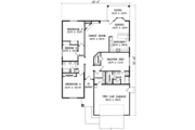 Mediterranean Style House Plan - 4 Beds 2 Baths 2039 Sq/Ft Plan #1-890 