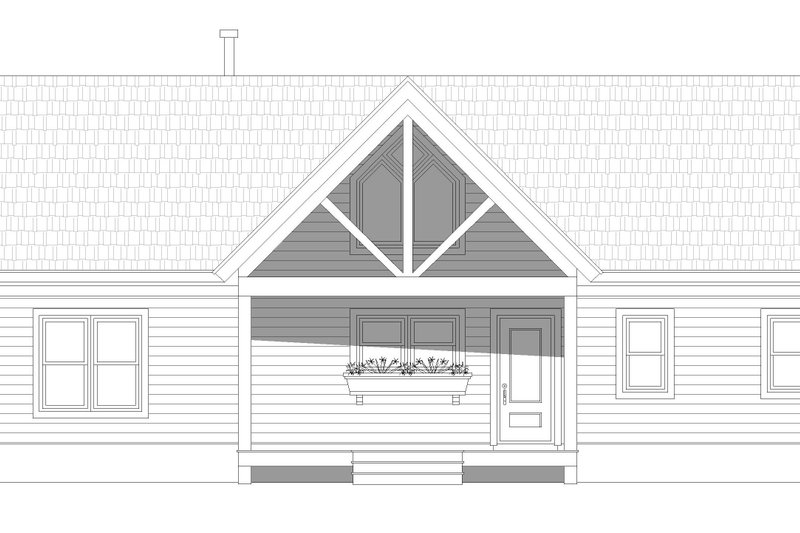 Home Plan - Exterior - Front Elevation 3 for Victorian House Plan #932-409 - 3 bed, 2 bath