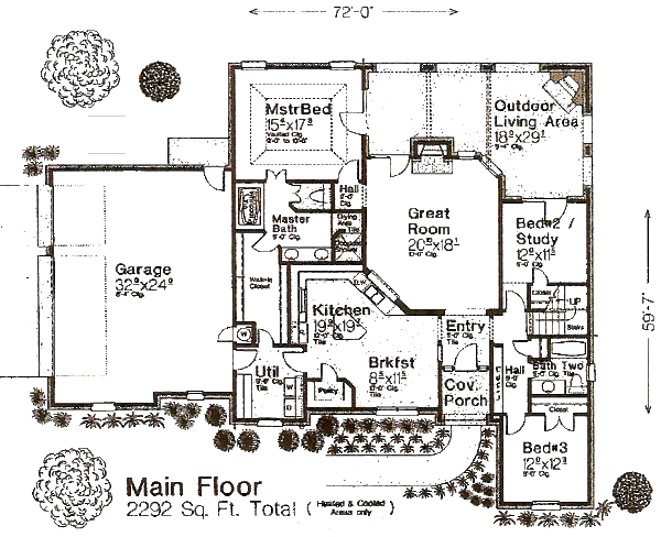 Home Plan - European Floor Plan - Main Floor Plan #310-976