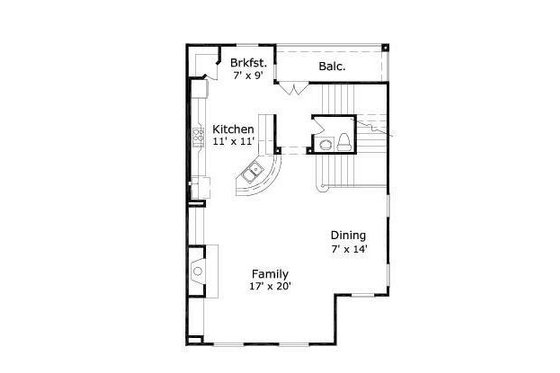 Floor Plan - Upper Floor for European House Plan #411-681 - 3 bed, 3.5 bath