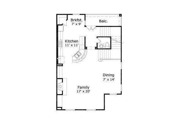European Floor Plan - Upper Floor Plan #411-681