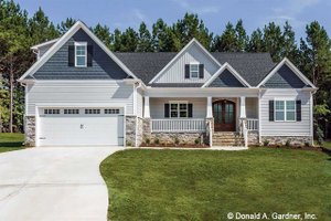 Architectural House Design - Craftsman Exterior - Front Elevation Plan #929-1038