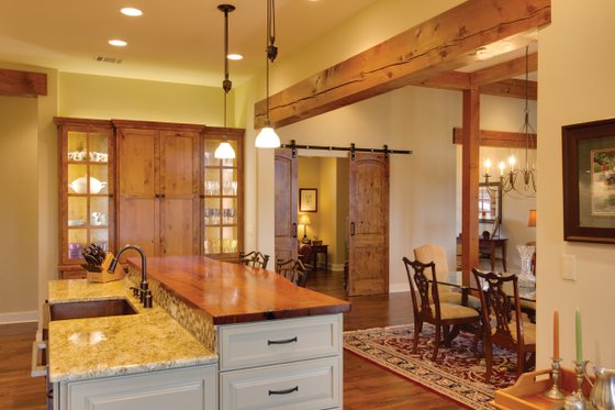 Interior - Kitchen 1 for Ranch House Plan #935-6 - 4 bed, 3.5 bath