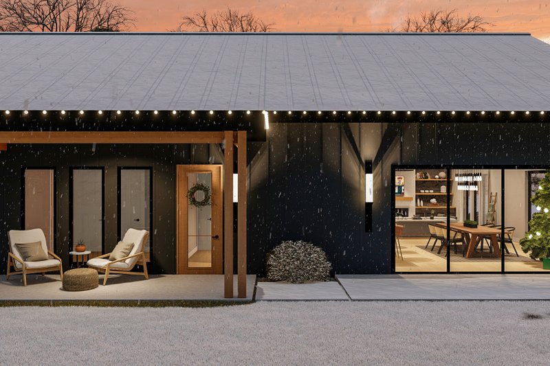 House Plan Design - Exterior - Other Elevation 2 for Barndominium House Plan #455-240 - 3 bed, 2.5 bath
