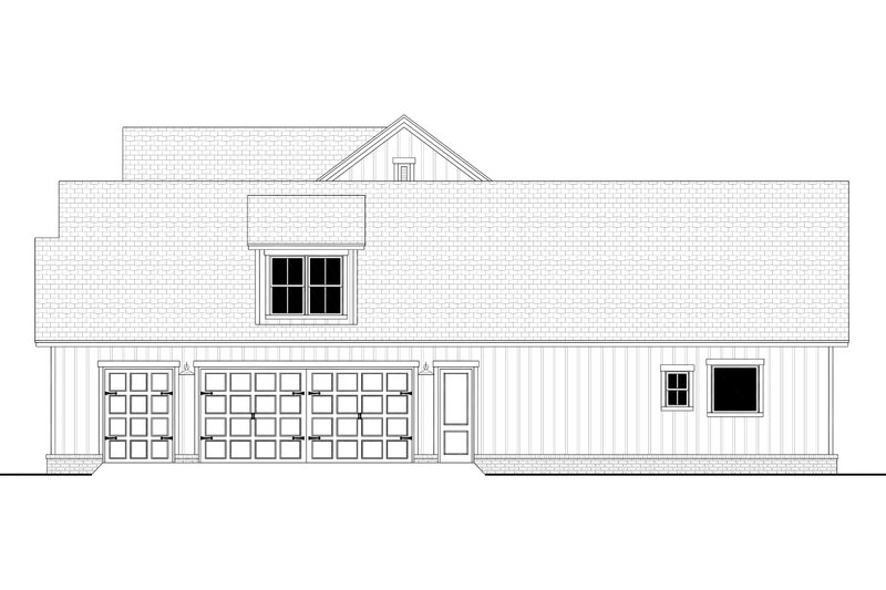 House Design - Exterior - Other Elevation 1 for Farmhouse House Plan #430-351 - 4 bed, 3 bath
