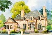 European Style House Plan - 5 Beds 4 Baths 3695 Sq/Ft Plan #429-42 