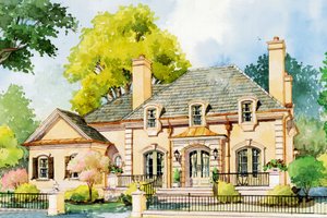 Dream House Plan - European Exterior - Front Elevation Plan #429-42