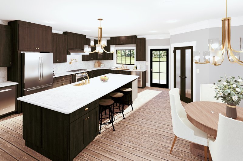 Home Plan - Interior - Kitchen 1 for Southern House Plan #44-269 - 3 bed, 2.5 bath