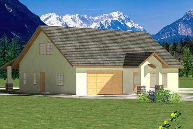 Home Plan - Traditional Exterior - Front Elevation Plan #117-566