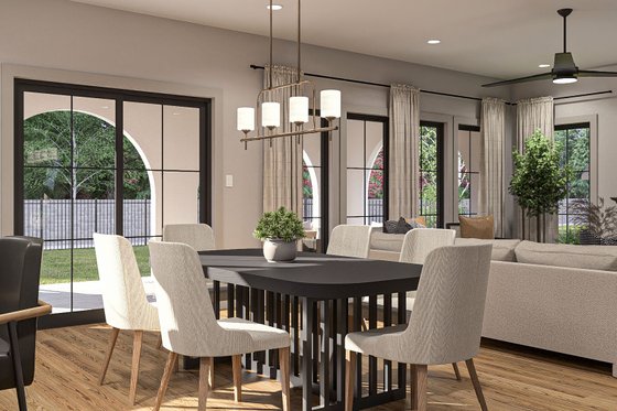 Interior - Dining Room 1 for Cottage House Plan #455-487 - 4 bed, 3 bath