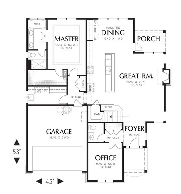 Traditional Floor Plan - Main Floor Plan #48-526