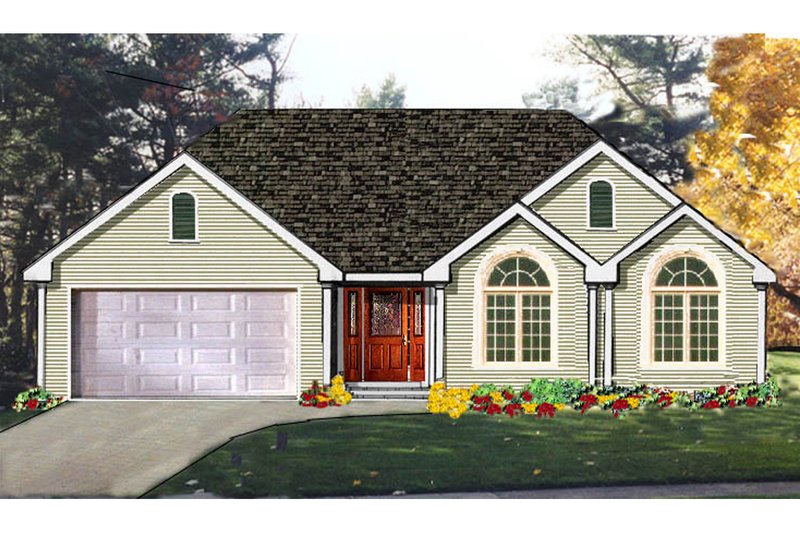 House Plan Design - Traditional Exterior - Front Elevation Plan #3-126