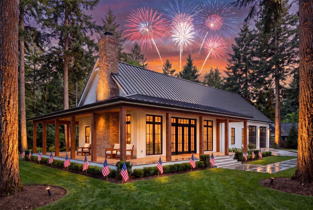 Exterior - Front Elevation 2 for Barndominium House Plan #430-434 - 4 bed, 2.5 bath