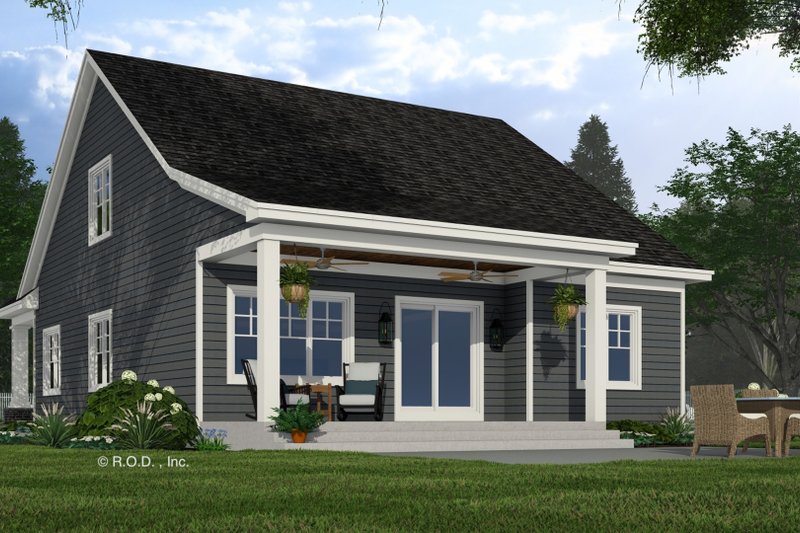 House Design - Exterior - Rear Elevation for Craftsman House Plan #51-1288 - 3 bed, 3.5 bath