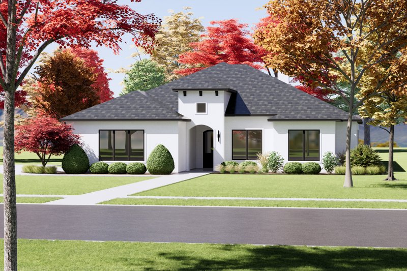 House Plan Design - Exterior - Front Elevation 6 for Mediterranean House Plan #1096-88 - 4 bed, 3 bath