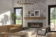 Modern Style House Plan - 3 Beds 2.5 Baths 1710 Sq/Ft Plan #455-470 