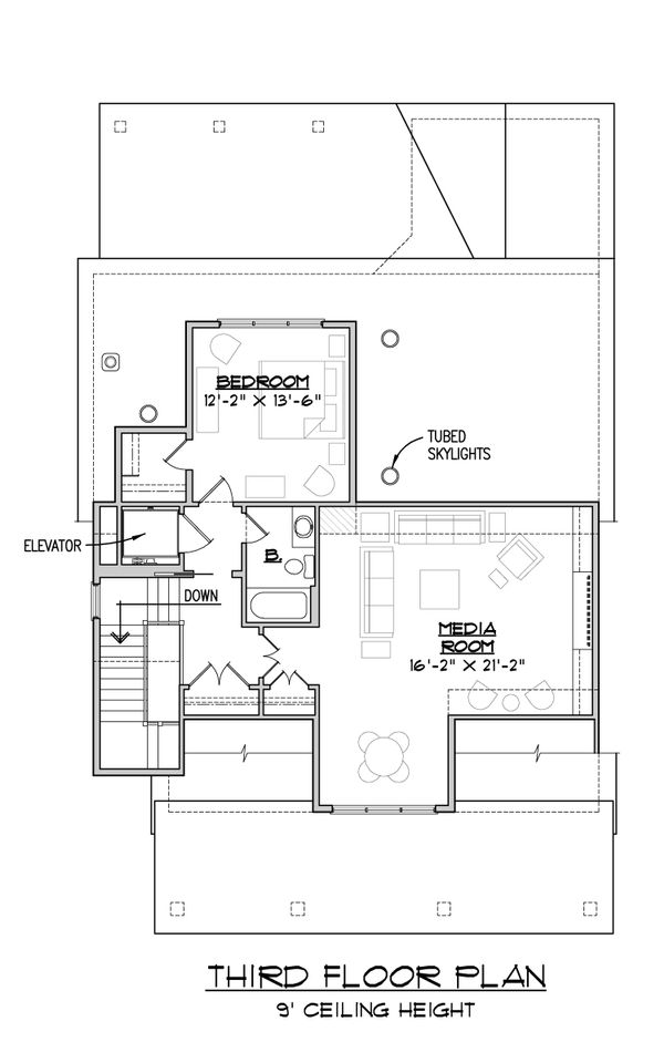 House Blueprint - Craftsman Floor Plan - Other Floor Plan #1054-33