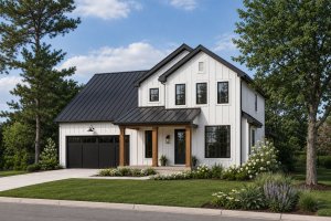 House Plan Design - Exterior - Front Elevation for Farmhouse House Plan #20-2633 - 3 bed, 2.5 bath