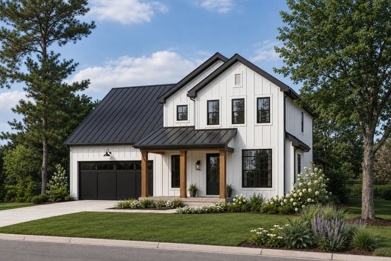 House Plan Design - Exterior - Front Elevation 2 for Farmhouse House Plan #20-2633 - 3 bed, 2.5 bath