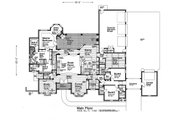 European Style House Plan - 4 Beds 4.5 Baths 4306 Sq/Ft Plan #310-1296 