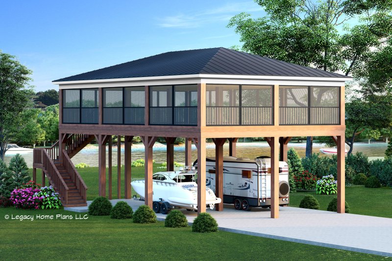 Architectural House Design - Modern Exterior - Front Elevation Plan #932-697