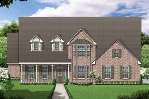Colonial Exterior - Front Elevation Plan #84-421