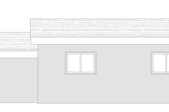 Exterior - Rear Elevation for Modern House Plan #932-381, 0 bath