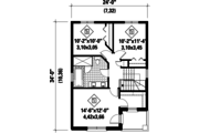 Contemporary Style House Plan - 3 Beds 1 Baths 1536 Sq/Ft Plan #25-4429 