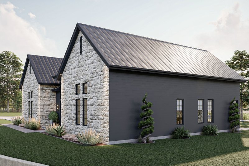 House Blueprint - Exterior - Other Elevation for Barndominium House Plan #455-662 - 3 bed, 2 bath