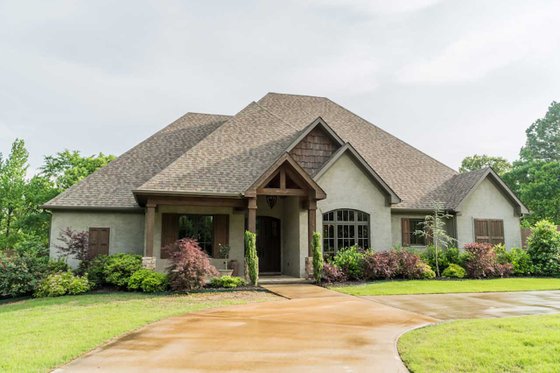 Exterior - Front Elevation 3 for European House Plan #17-2496 - 3 bed, 3.5 bath