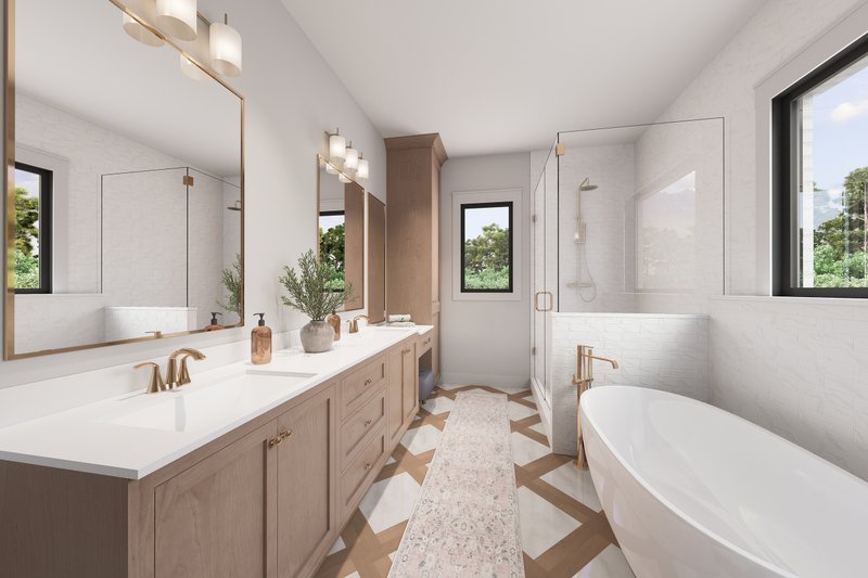 Architectural House Design - Interior - Master Bathroom for Farmhouse House Plan #430-427 - 3 bed, 3.5 bath