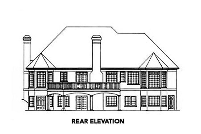 Home Plan - Exterior - Rear Elevation for Traditional House Plan #429-28 - 3 bed, 2 bath