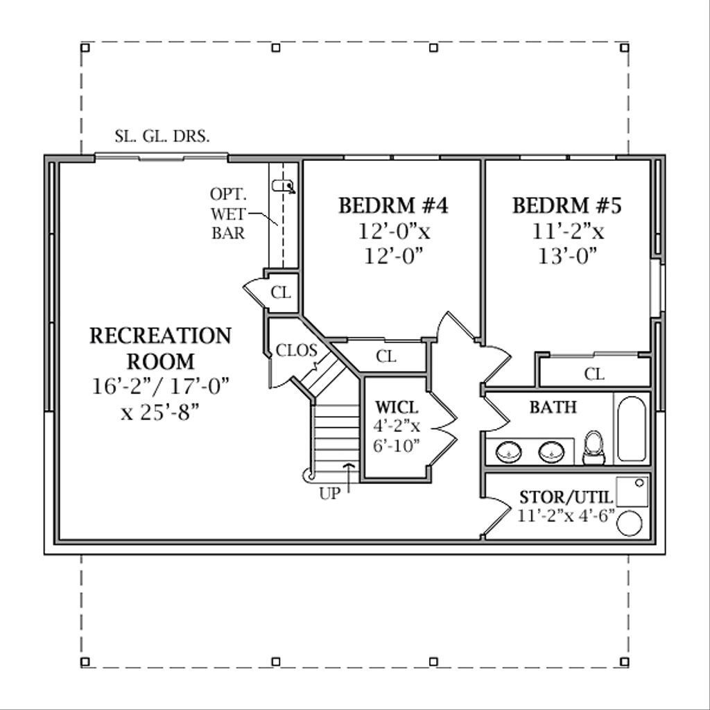Cabin Style House Plan 3 Beds 2 Baths 1704 Sq Ft Plan 456 17 Houseplans Com