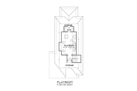 Floor Plan - Upper Floor for Colonial House Plan #1054-60 - 4 bed, 3.5 bath