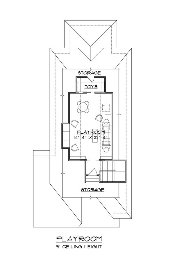 House Design - Colonial Floor Plan - Upper Floor Plan #1054-60