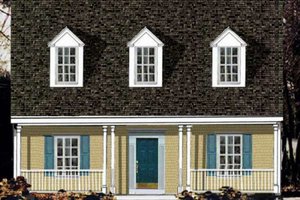 Country Exterior - Front Elevation Plan #3-152