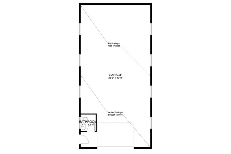 Dream House Plan - Floor Plan - Main Floor for Traditional House Plan #1060-113, 0.5 bath