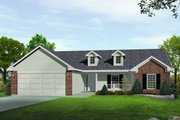 Ranch Style House Plan - 3 Beds 2.5 Baths 1635 Sq/Ft Plan #22-522 